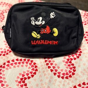 lululemon athletica Black and Red Mickey Mouse Toiletry Bag